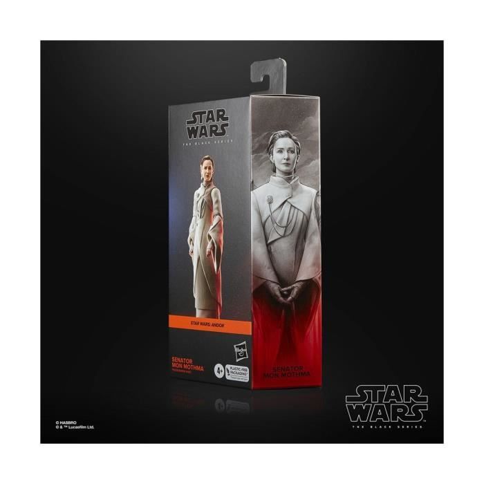 Figurine senator mon mothma 15 cm - hasbro - star wars - black series - blanc