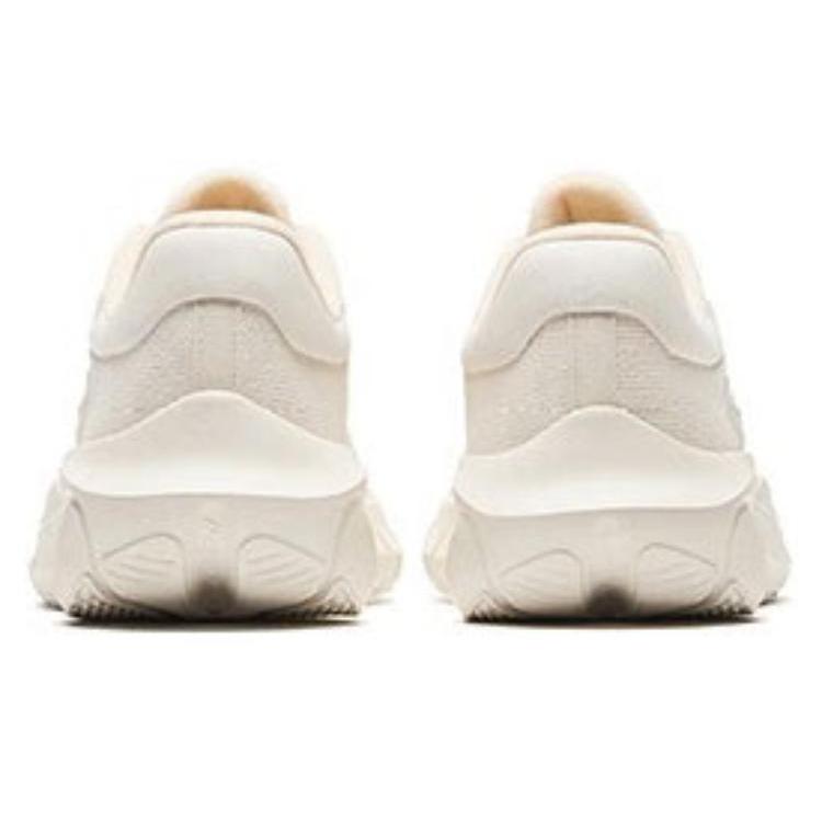 Anta Comfortable Slip Resistant Abrasion Resistant Low Top Running Shoes Women's Mud Gray Champagne 122347790-4