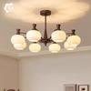 French Retro Nanyang Style Chandelier for Living Room, Restaurant, or Bedroom