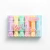 6pcs Double-headed Pastel Fluorescent Markers Candy Highlighters for Highlighting & Drawing Stationery School A7421