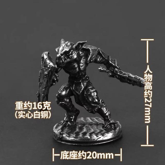 Metal Goblin Goblin Soldier Toy Model Finished Tabletop Game Chess Pieces Car Ornaments for Boys As Gifts