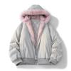 Winter Jacket Man Women Fur Collar Fashion Parka Thick Warm Coat Oversize Loose Casual Jacket Hooded Streetwear