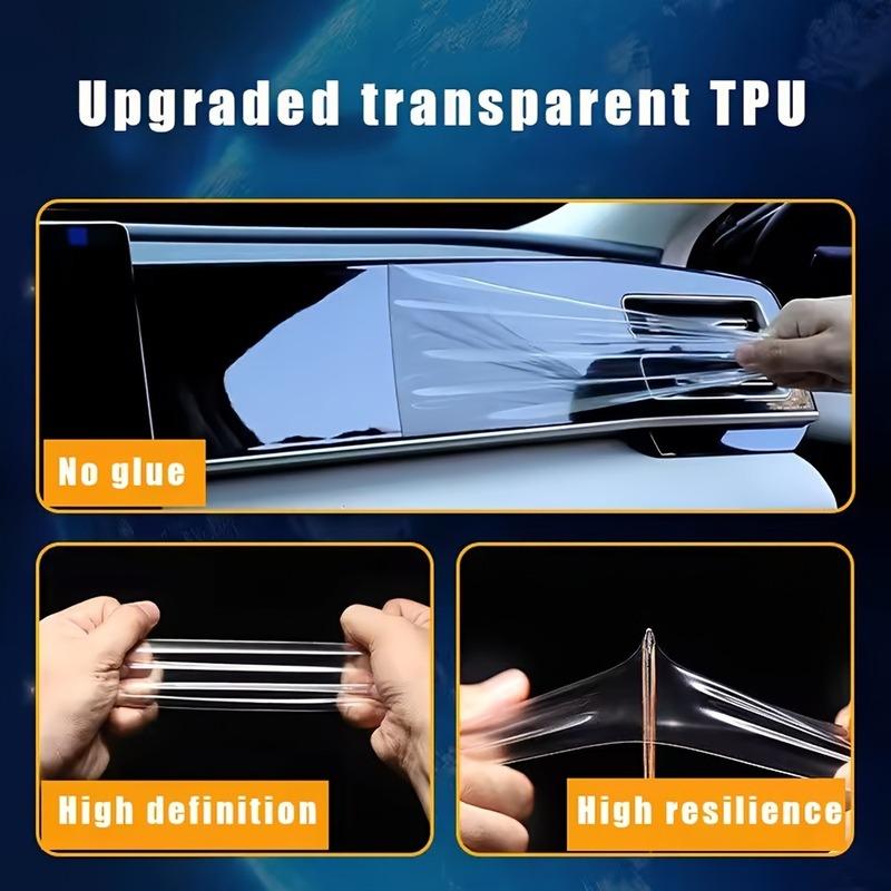 TPU Transparent Protective Film for Land Rover Range Rover Velar 2017- Car Interior Stickers Center Console Gear Navigation