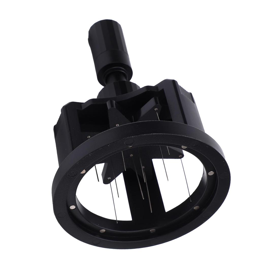 Coffee Distribution Tool 58mm Aluminum Alloy Magnetic Rotating Needle Coffee Stirrer for Home Bar Black