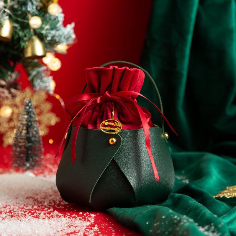 Velvet Christmas Eve Apple Tote & Gift Bag