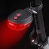 Laserové zadní světlo na kolo 5 LED paralelní laserové čáry laserové zadní světlo horské kolo výstražné světlo