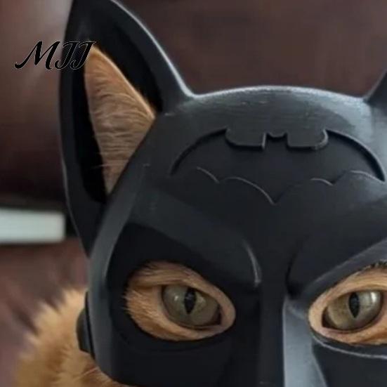 Cat Cosplay Mask Bat Reusable Lightweight PLA Kitty for Halloween Parties Fun Photo Prop Headgear