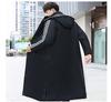 Unisex Winter Sports Overcoat - National Flag Design, Over-the-Knee, Thick Cotton for Cold Protection