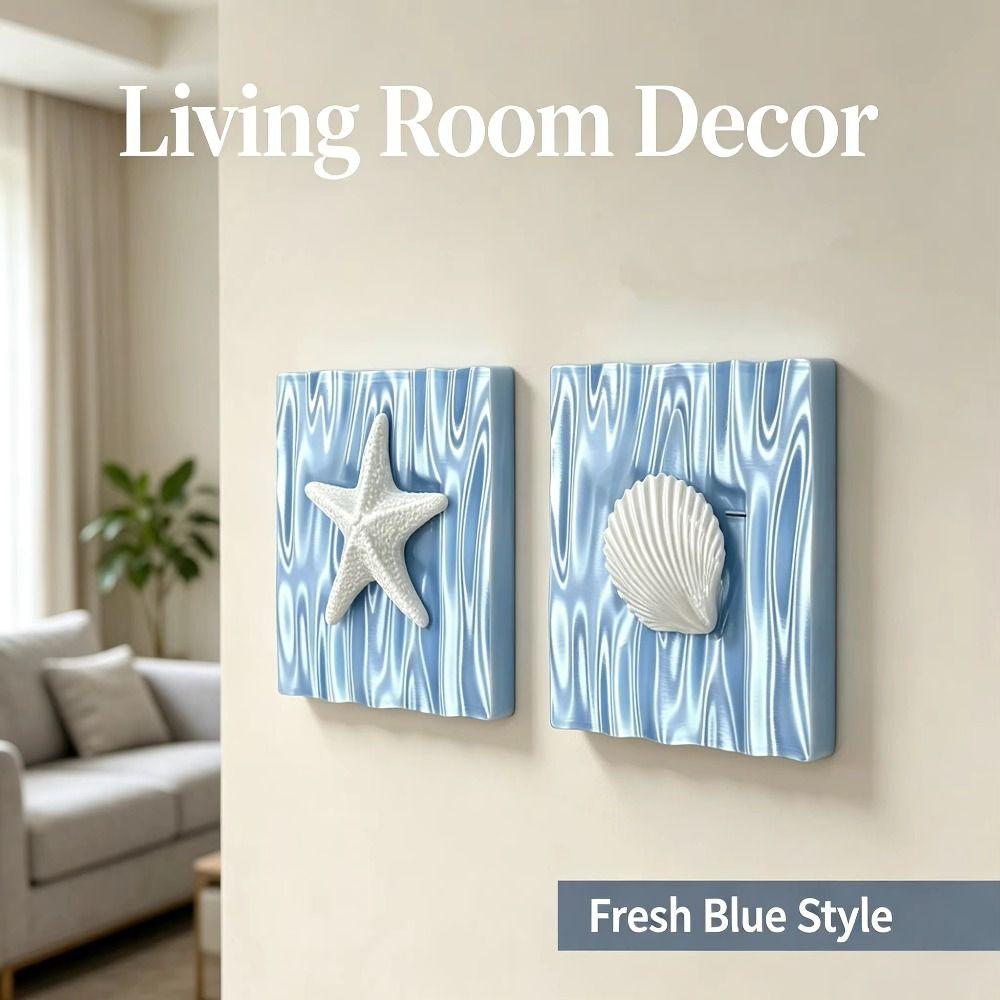 Three-Dimensional Shape Light Switch Protector Nautical Light Switch Cover Household Decoration