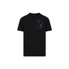 T-Shirts Men's Black Crew Neck Moderate Straight Fit 6RZTAM-ZJ9TZ-1200