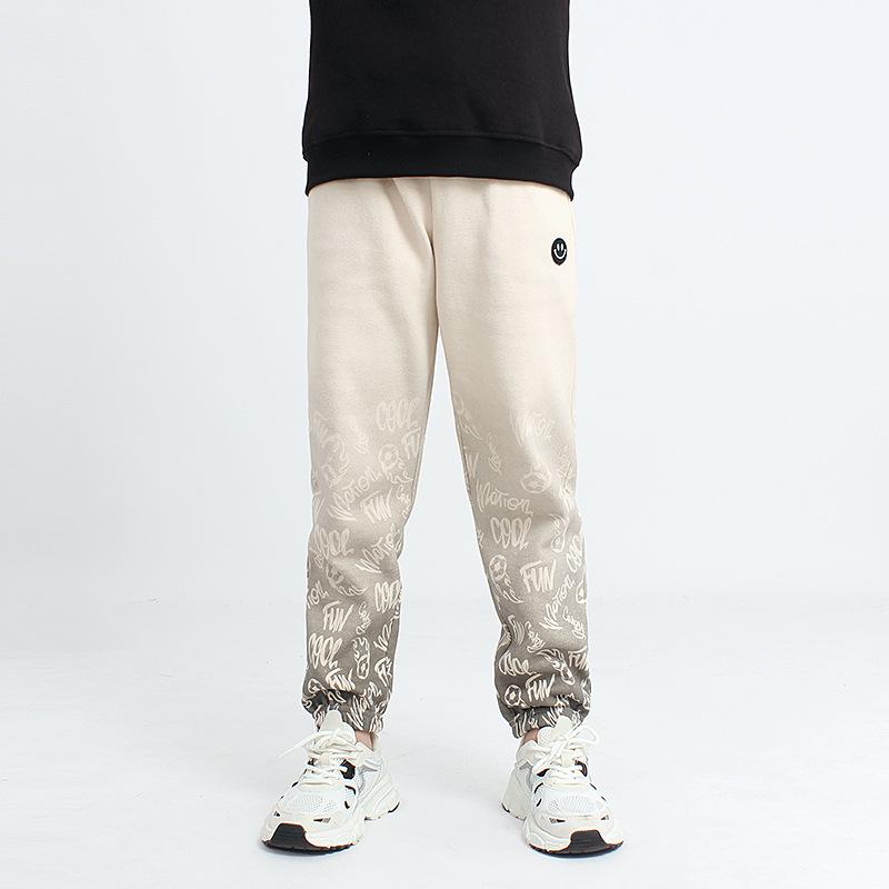 

Весенние детские спортивные штаны в корейском стиле - С принтом, плотные, длинные спортивные штаны для детей среднего и старшего возраста 140cm абрикосовый