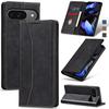 Applicable To Google Pixel9pro Mobile Phone Case Solid Color Plug-in Card Magnetic Protective Case Black