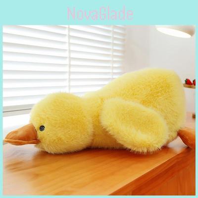 Adorable Duck Stuffed Animal Cushion With Short Plush Fabric For Cozy Home Use