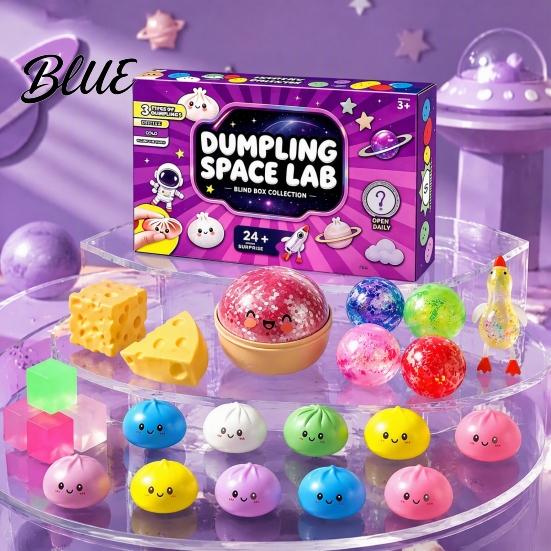 Educational Sensory Tools for Concentration Squeeze Toys Advent Calendar Soft Bun Fidget Toys Christmas Stocking Play Stuffer Stress Relief