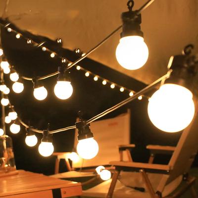 10M 20PCS G50 Globe Solar Fairy String Light Outdoor Christmas Globe Garland Street Wedding Fairy Light for Party Holiday Decor