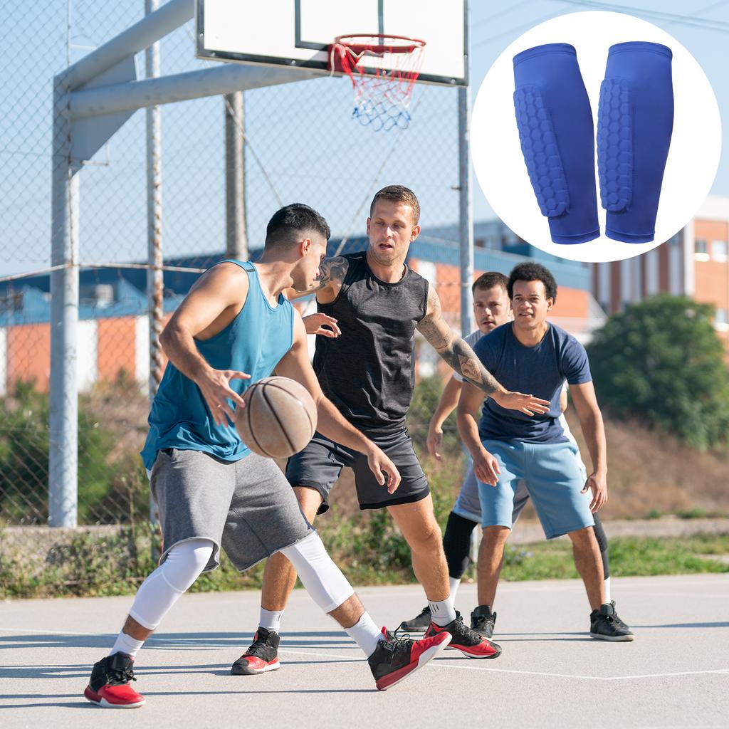Soccer Shin Pads with Honeycomb Pads Football Shin Pads Ergonomic Lightweight Calf Protective Gear for Soccer Football 1