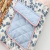 Women Stand Collar Quilted Print Loose Casual Cotton Coat