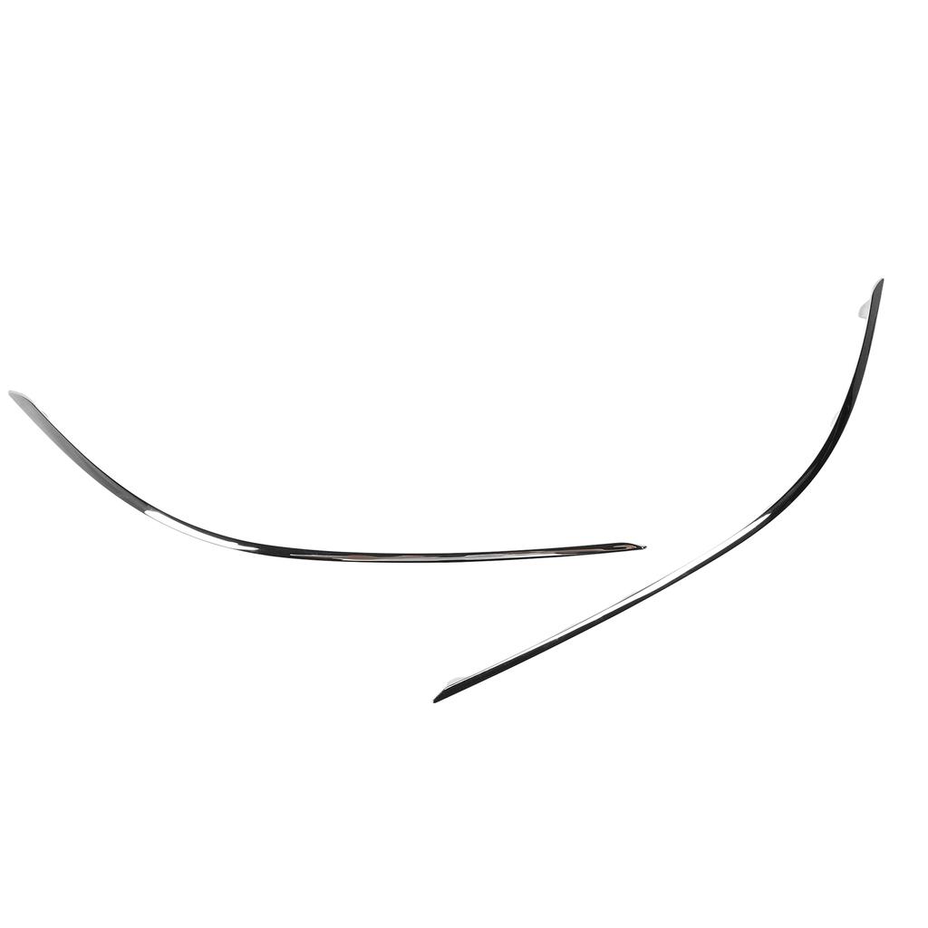 2pcs Front Bumper Lower Chrome Molding Trim Replacement For Benz C‑Class W204 Standard Facelift 2011 To 2014