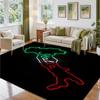 Italy Design Crystal Velvet Rug Soft Decorative Mat for Bedroom Entrance