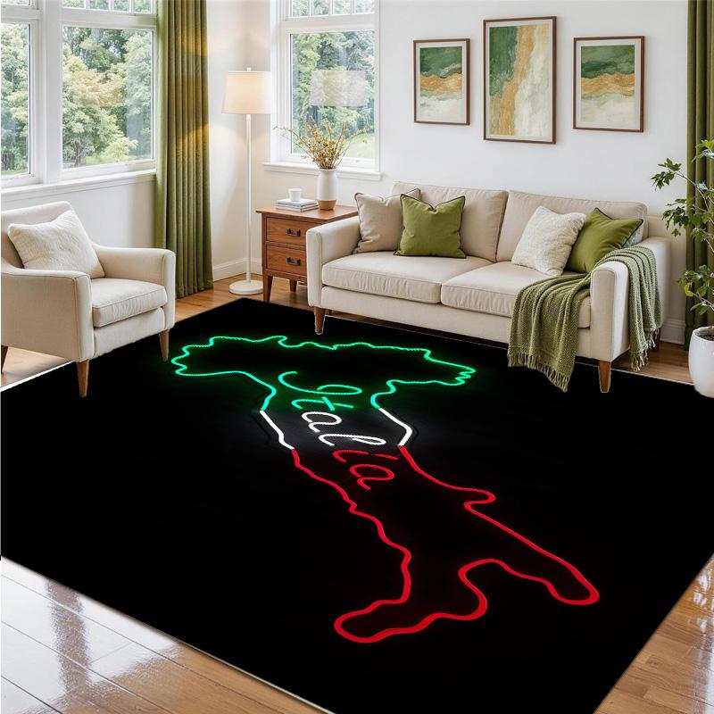 Italy Design Crystal Velvet Rug Soft Decorative Mat for Bedroom Entrance