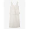 Sheer Peplum Layered Dress C253mse004
