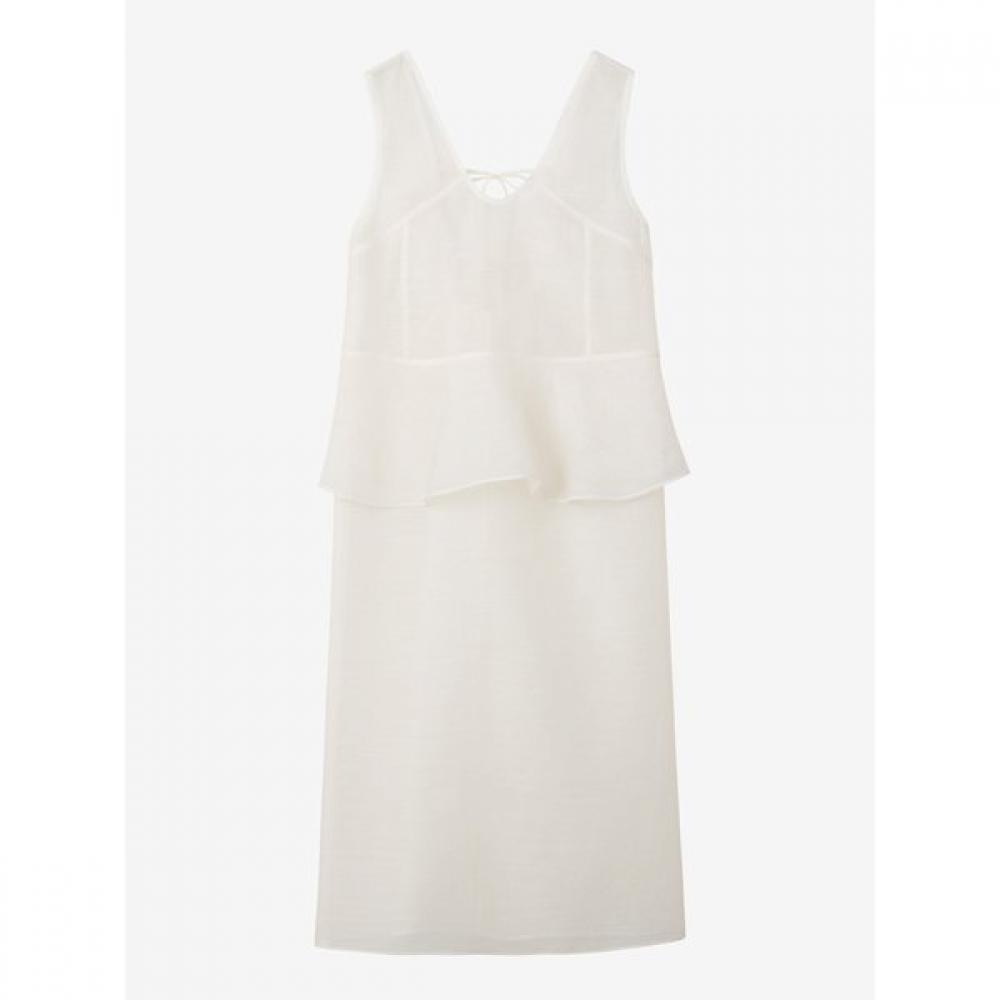 Sheer Peplum Layered Dress C253mse004