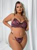 High-end quality new fat woman sexy leopard print parts PlusSize