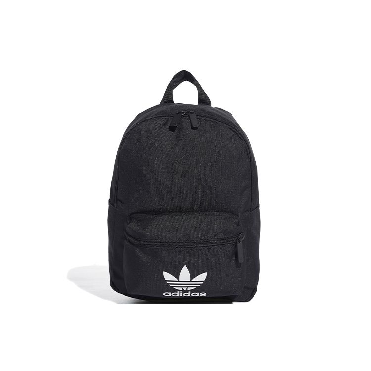 Adidas Originals Trefoil Logo Basic Versatile Student Backpack Unisex Backpack Black GD4575 Black