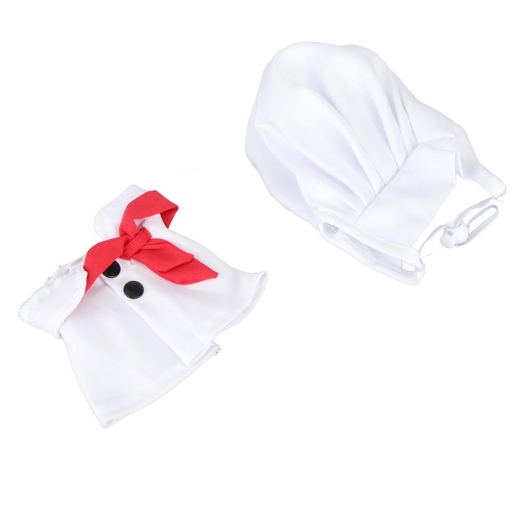 Pet Chef Costume Cute Stylish Size Adjustable Washable Pet Clothing for Cat Dog Hat and Cape