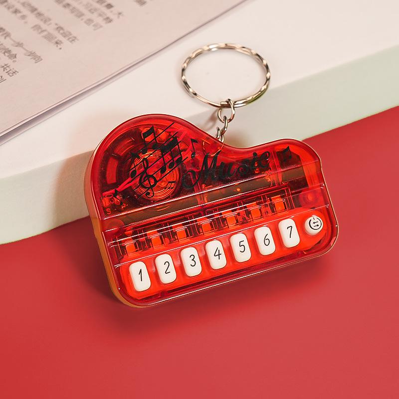 Creative Children's Mini Luminous Piano Keychain - Electronic Music Toy