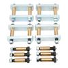 3 1/8in Heavy Duty Leaf Spring Shackle Kit with Bronze Bushings - Fit for Tandem Axle RV Trailer Suspensions (CRE3000), Durable