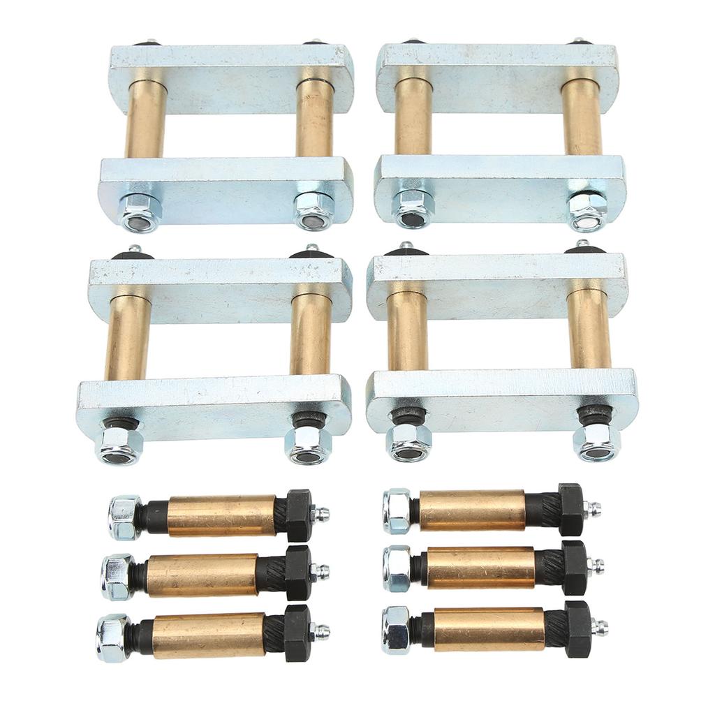3 1/8in Heavy Duty Leaf Spring Shackle Kit with Bronze Bushings - Fit for Tandem Axle RV Trailer Suspensions (CRE3000), Durable