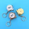2M Miniature Tape Measure ABS Carbon Steel Keychain Portable Measuring Tool for Home Office Car DIY Projects Daily Use