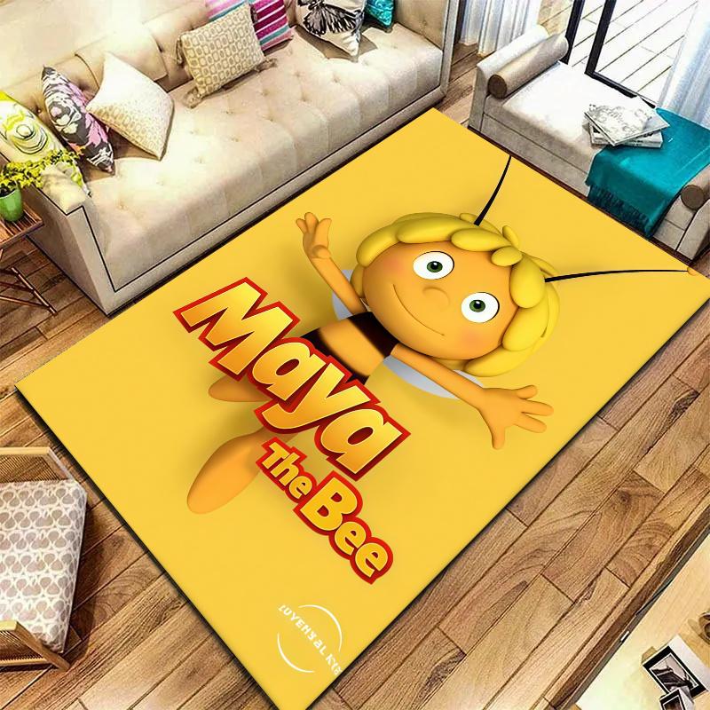 Maya Bee Carpet Rug for Living Room Bedroom Home Sofa Decoration,Kids play Nonslip Floor Mat