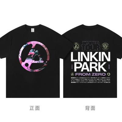 Linkin Park From Zero New Album Tour Peripheral Rock T-shirt Short Sleeve Clothing Fashion T-shirts for Men and Women