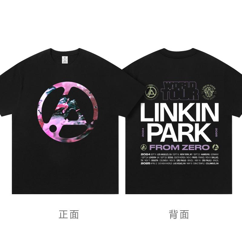 Linkin Park From Zero Turné k novému albu Periferní rockové tričko s krátkým rukávem Oblečení Módní trička pro muže a ženy