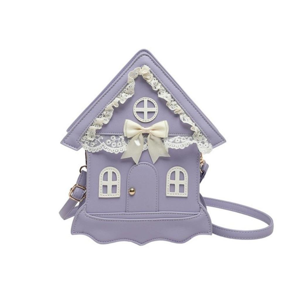 Bow Shoulder Bag Lace Crossbody Purse Cute Mini Box Handbag  Party