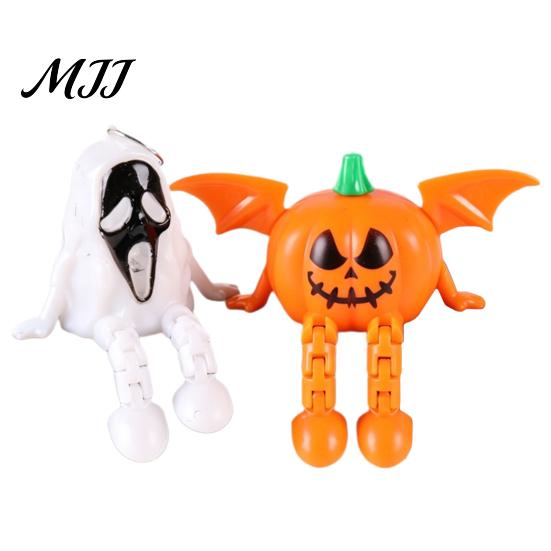 Cute Ghost Pumpkin Decoration Halloween LED Night Light, Bat Shape Atmosphere Lighting Spooky Decor, Battery Operated Table Lamp for Party