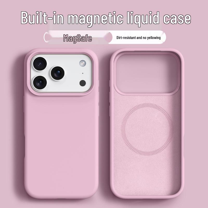 

iPhone 17 Pro Max Magnetic Liquid Silicone Case with Integrated Buttons 16