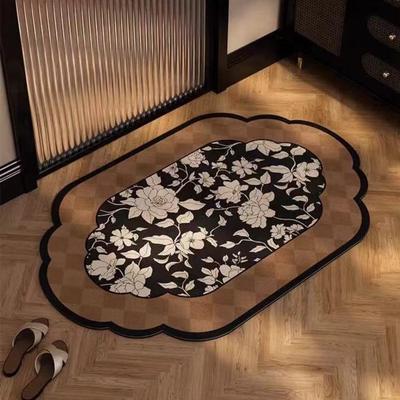 2024 Vintage-Style Quick-Dry Diatomaceous Bathroom Floor Mat