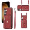 Crossbody Cards Solt Wallet Leather Case For Samsung Galaxy S24 Ultra S21 S22 Plus S23 FE A14 A24 A34 A54 A15 A25 A52 A72 Cover