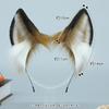 Handmade Plush Animal Ear Headband Cosplay Anime Convention Kawaii Mouse Ears Hair Accessory Unisex