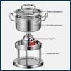Stainless Steel Personal Hot Pot & Gas Stove Set