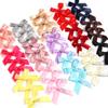50Pcs Polyester Bowknot Colorful Handmade Bow for Decoration Making Accessories DIY Hair Ring Hairpin Clothing Gift Packaging