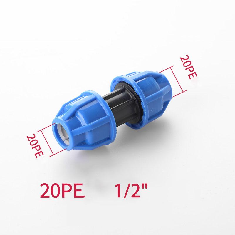1pcs 20/25/32mm 1/2" 3/4" 1" PE Pipe Quick Connector Elbow Reducing Water Pipe Joint Tap Water Irrigation