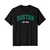 Boston Est 1997 Letter Print T Shirt Unisex Unisex Vintage College Style Graphic Short Sleeve Tee Cotton Unisex Casual Y2k Top