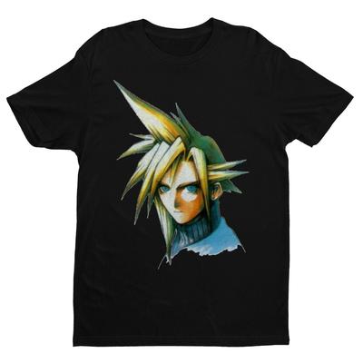 Cloud Portrait FF VII Premium Unisex T Shirt  Exclusive Design