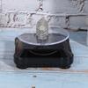 Jewelry Display Stand Solar Powered Rotating Turntable Electric Jewelry Display Tool Black