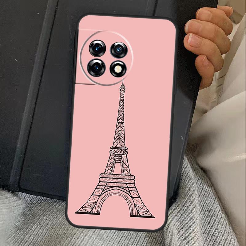 Paris Eiffel Tower Case For OnePlus 13T 10T 8T 10R 12R 13R 15 13 12 11 10 9 Nord CE 5 2 3 4 Lite N20 N30 Cover