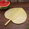 Plastic Artificial Palm-Leaf Fan Vintage Large Size Artificial Straw Fan Thickened Hand Fans Photo Props